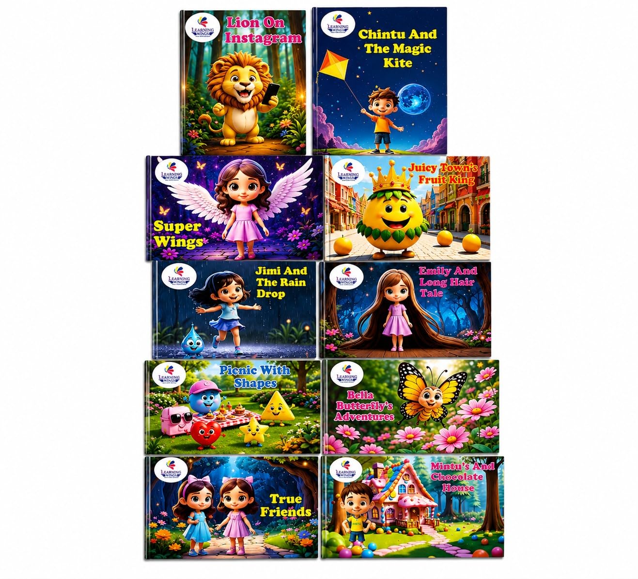 Kids Story Books Combo Pack for Children | Moral & Educational Bedtime Story Books Set | Colorful Picture Books for Kids | Early Learning Books Collection (Pack of 10)