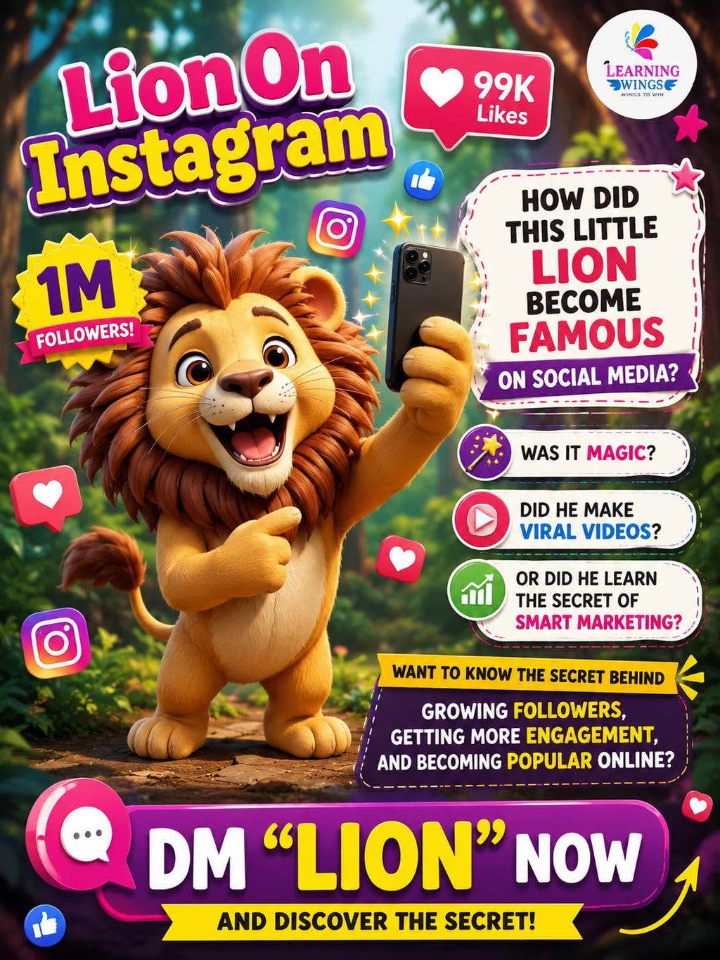 Children's Story Books Set of 5 for Ages 3-8 Years | Moral Stories, Reading & Imagination | Lion on Instagram, Super Wings, Fruit King, Shapes & Butterfly Story
