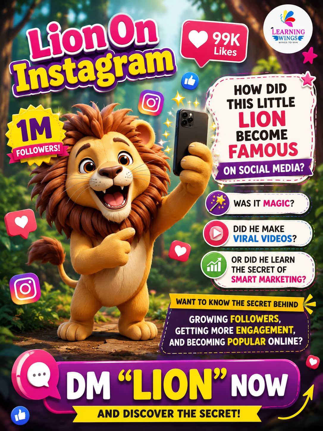 Children's Story Books Set of 5 for Ages 3-8 Years | Moral Stories, Reading & Imagination | Lion on Instagram, Super Wings, Fruit King, Shapes & Butterfly Story