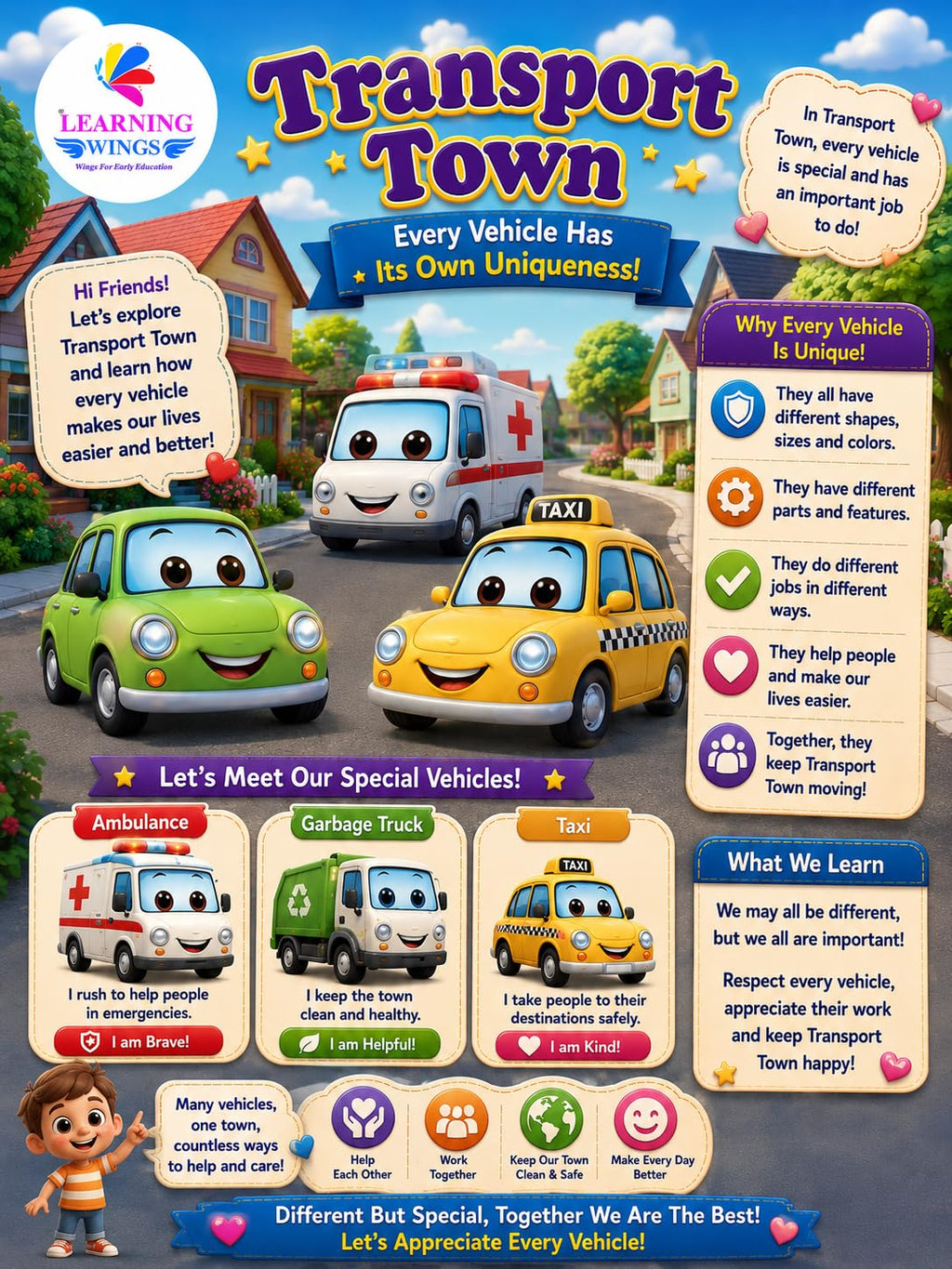 Kids Story Books Set of 5 for Ages 2-4 Years | Fizzi Wizzi, Knock Knock! Who's There?, Jack and Food Train, Monkey and Cats & Transport Town | Picture Books
