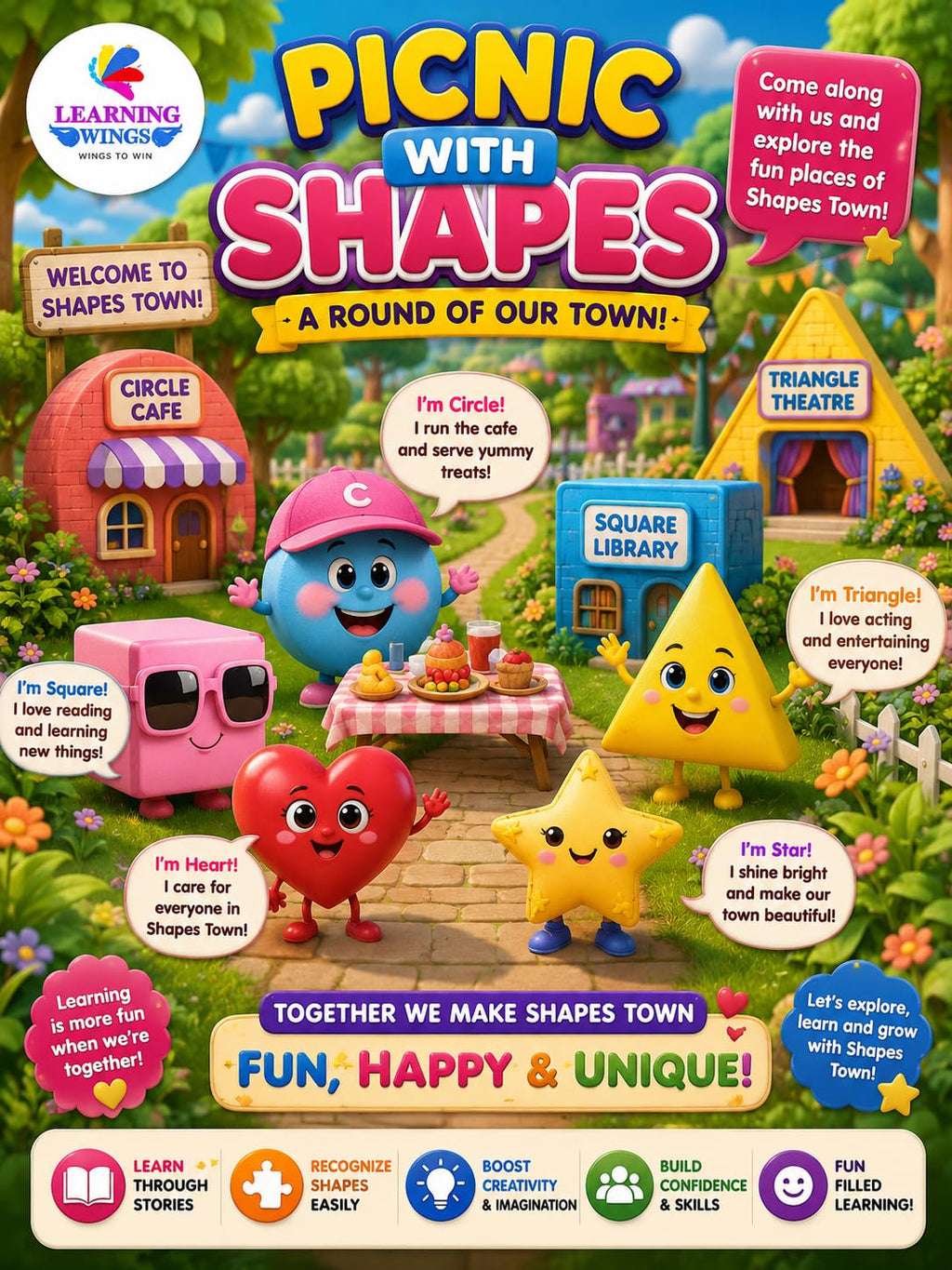 Children's Story Books Set of 5 for Ages 3-8 Years | Moral Stories, Reading & Imagination | Lion on Instagram, Super Wings, Fruit King, Shapes & Butterfly Story