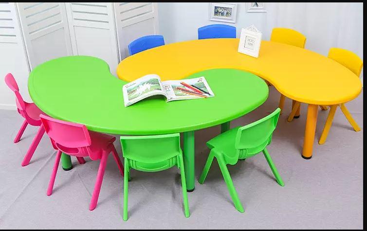 Learning Wings Moon Table for Kids | Preschool Activity Table | Daycare & Classroom Furniture | Child-Friendly Study & Play Table
